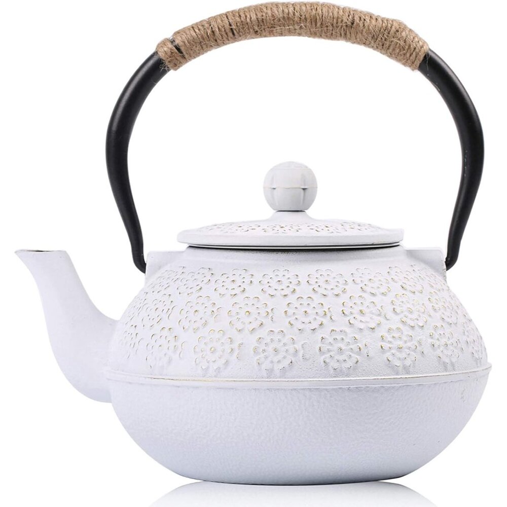 Cast Iron Teapot, 40oz/1200ml Japanese Tetsubin Tea Pot with Infuser for Loose L